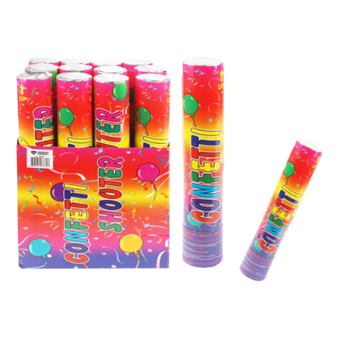 CONFETTI 12" PARTY POPPER