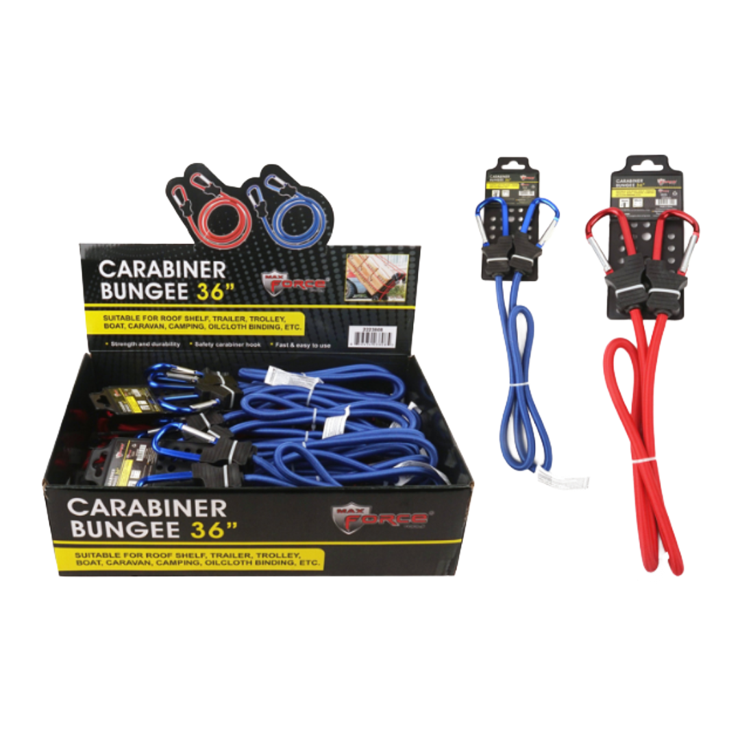 BUNGEE CORD 36" CARABINER