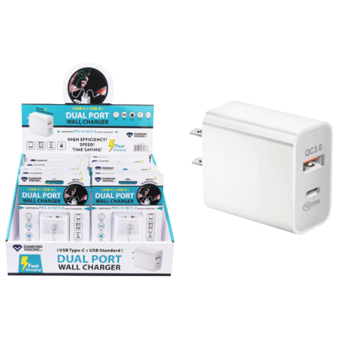 USB DUAL WALL CHARGER