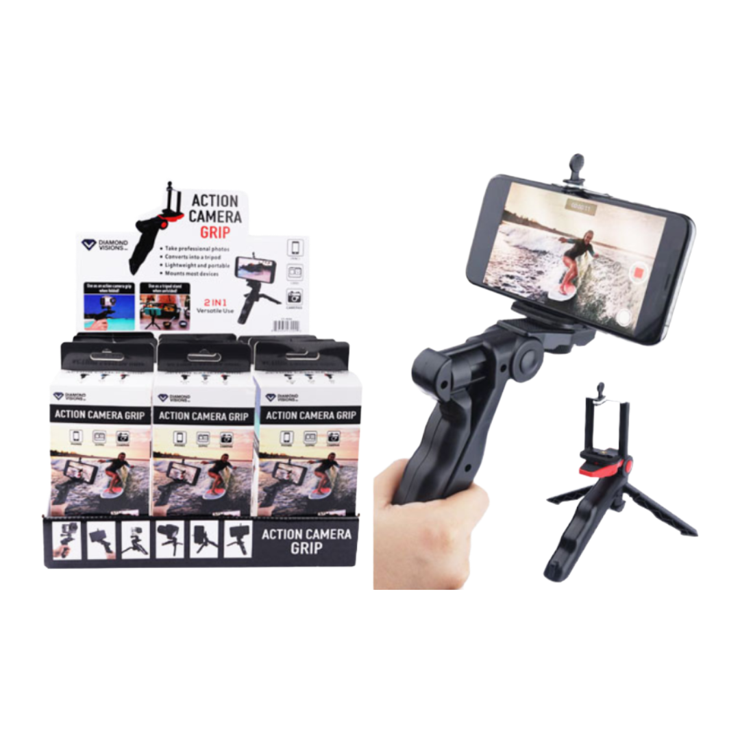 TRIPOD ACTION CAMERA 2IN1 GRIP