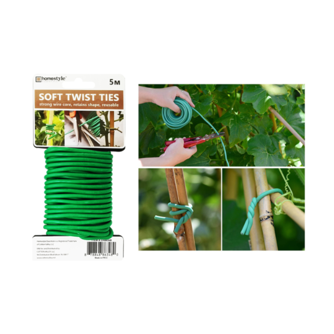 GARDEN SOFT TWIST TIE 16'