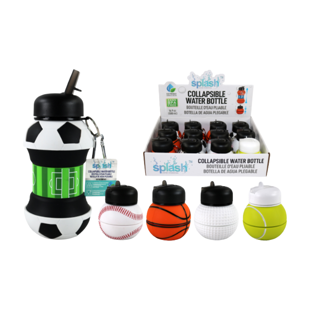 WATER BOTTLE 16OZ COLLAPSIBLE