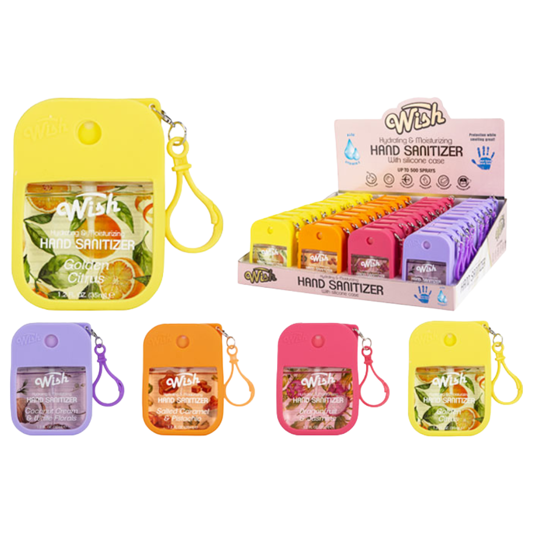 HAND SANITIZR SPRAY W/CLIP CLRFL