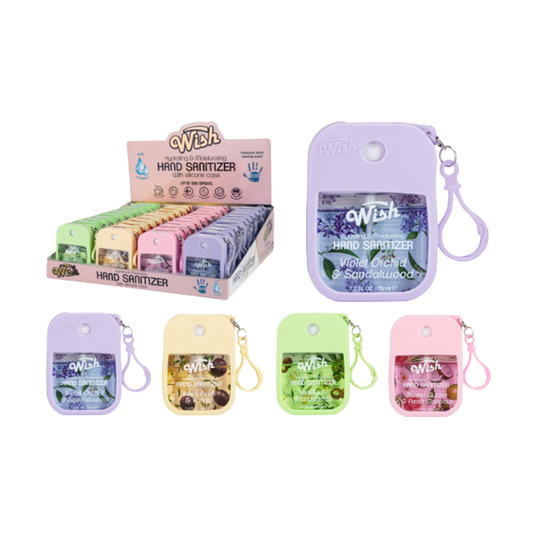 HAND SANITIZR SPRAY W/CLIP PASTL
