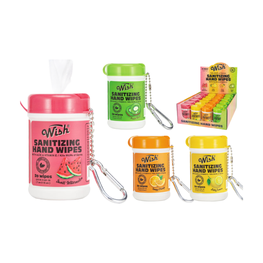 HAND SANITIZING WIPES ASSTD