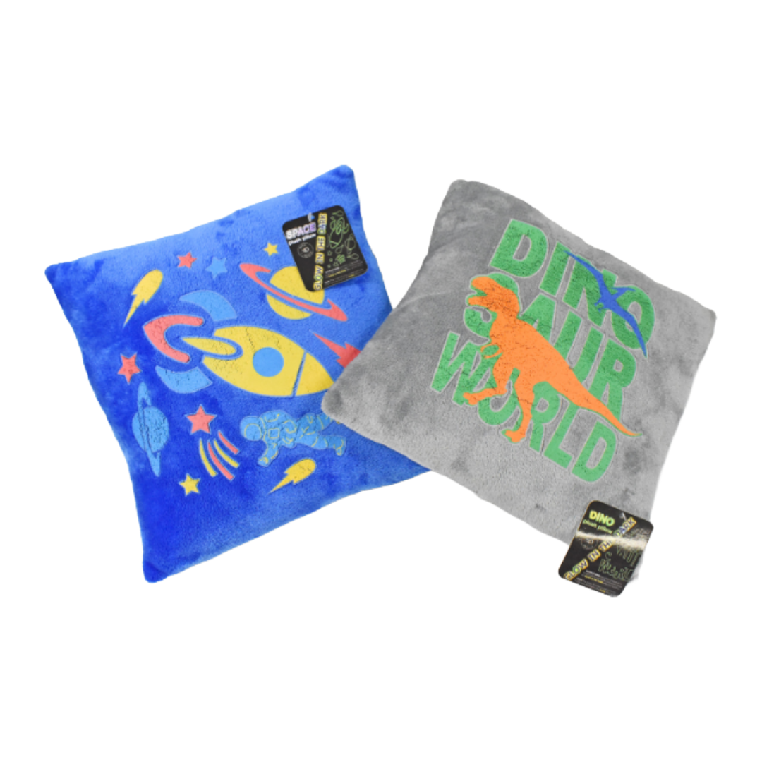 THROW PILLOW 13X13 DINO&SPACE