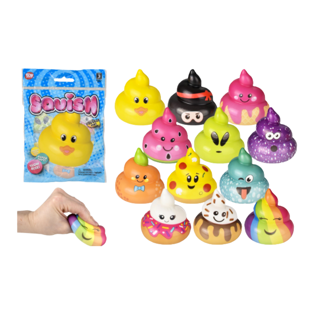 SQUISHY EMOJI POOP ASSORTED