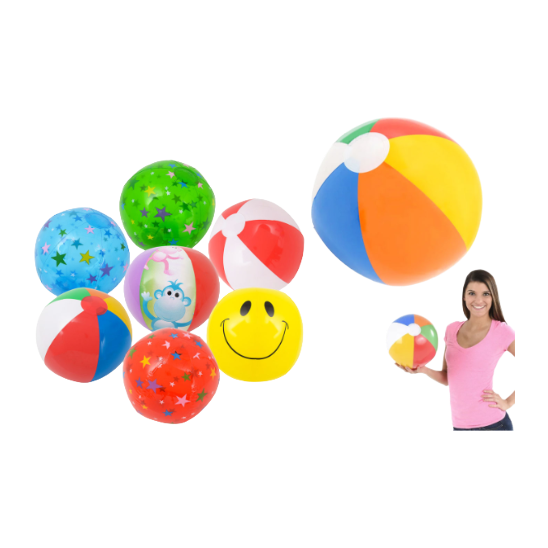 BEACH BALL 16" POLY ASST.