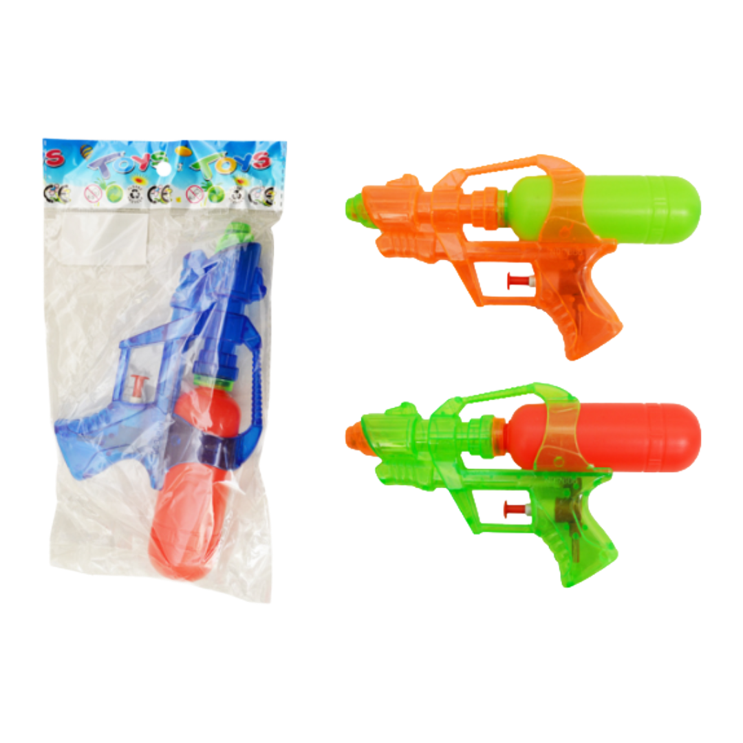 TOY WATER GUN 7" TRANSLUCENT