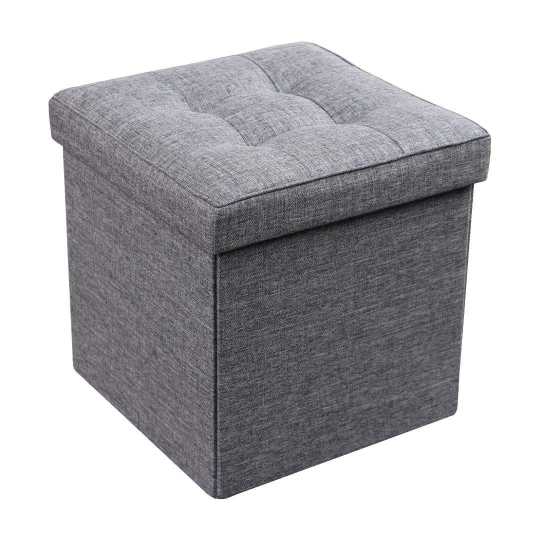 Single Ottoman - Charcoal