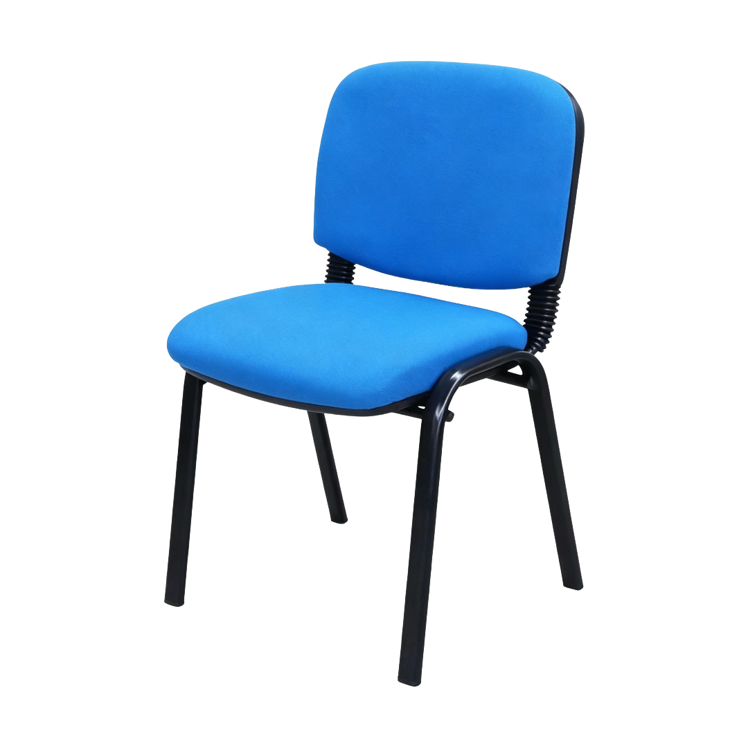CHAIR WAITING OFFICE 400LBS BLUE
