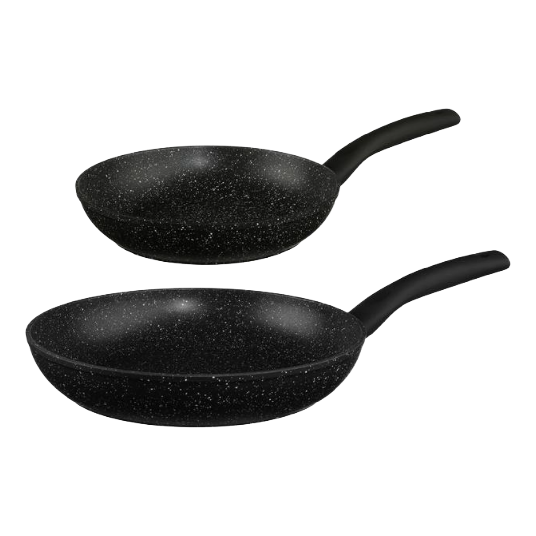 FRY PAN SET 2PC 24CM&28CM ALUM