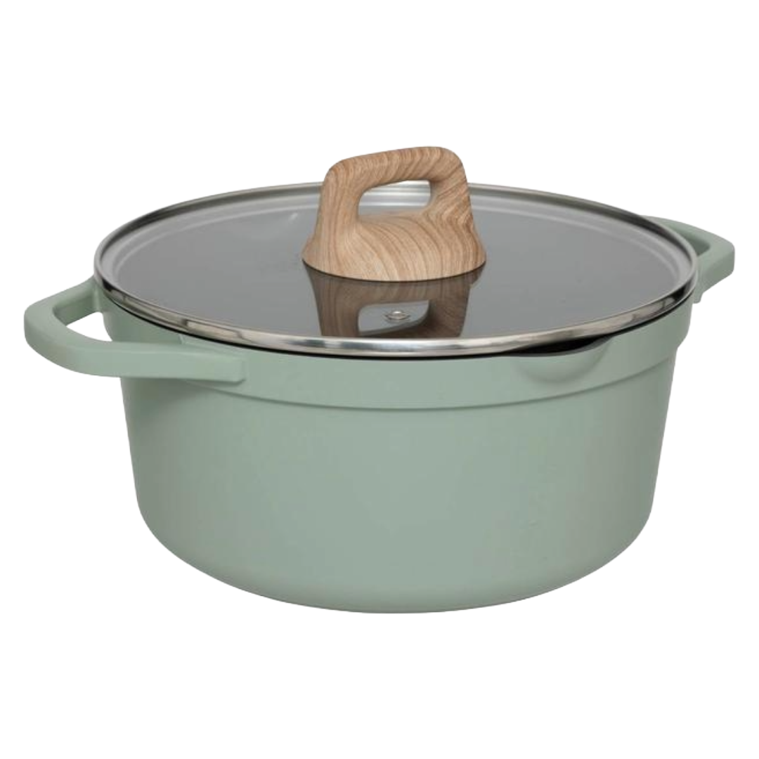 DUTCH OVEN 24CM CAST ALUM GRN