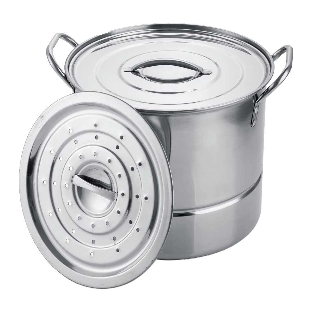 STOCKPOT 12QT SS W/STEAMER