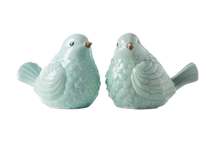 Ceramic Bird Figurine Blue
