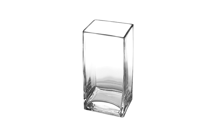 Rectangle Glass Vase Clear