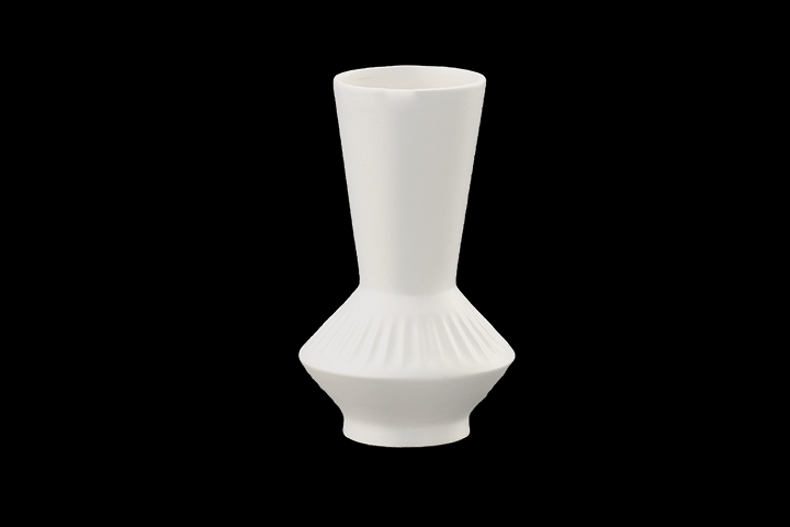 Ceramic Round Vase White