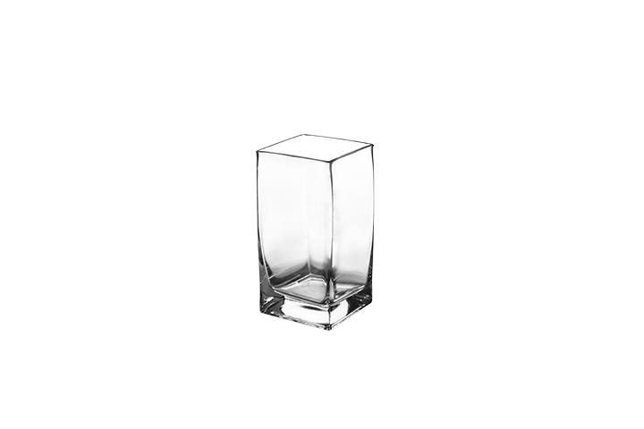 Square Glass Vase Clear