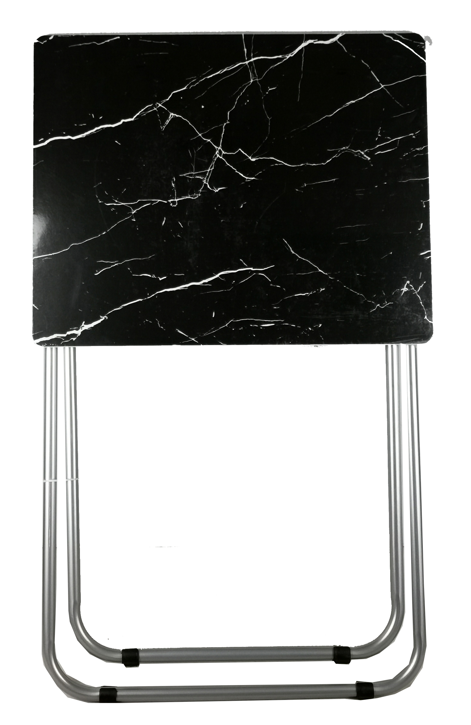 Folding Table - Black Marble Finish