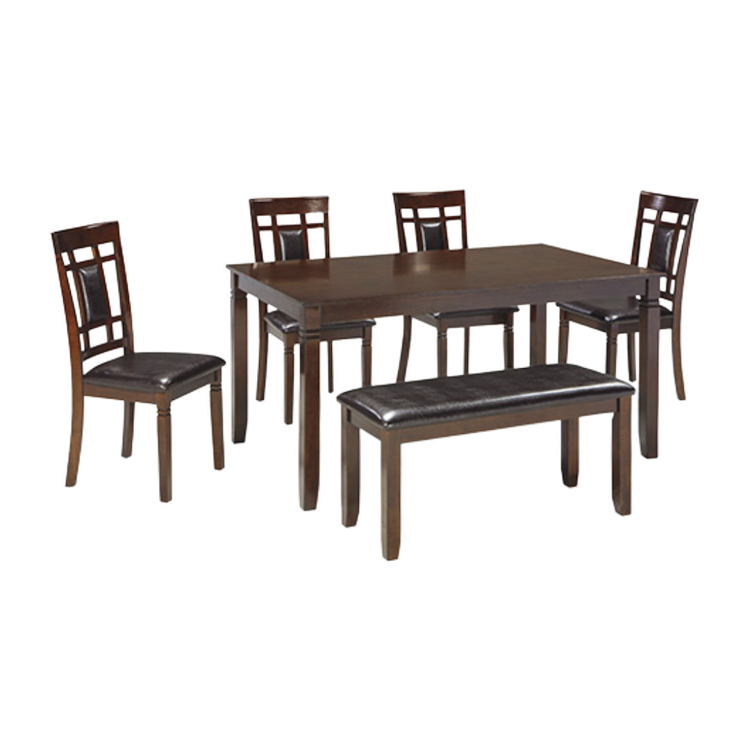 DINING SET W/4CHR +BENCH BENX *P