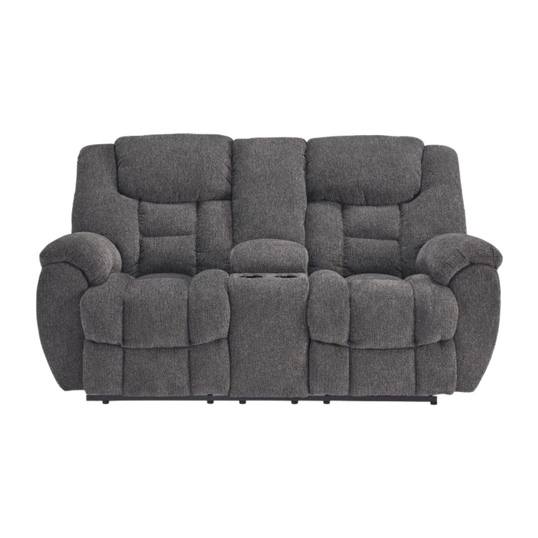 LOVESEAT RCLNE W/CNSLE FORSD CHR