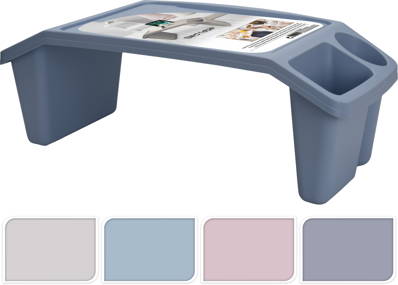 BED TRAY PP 4ASS CLR