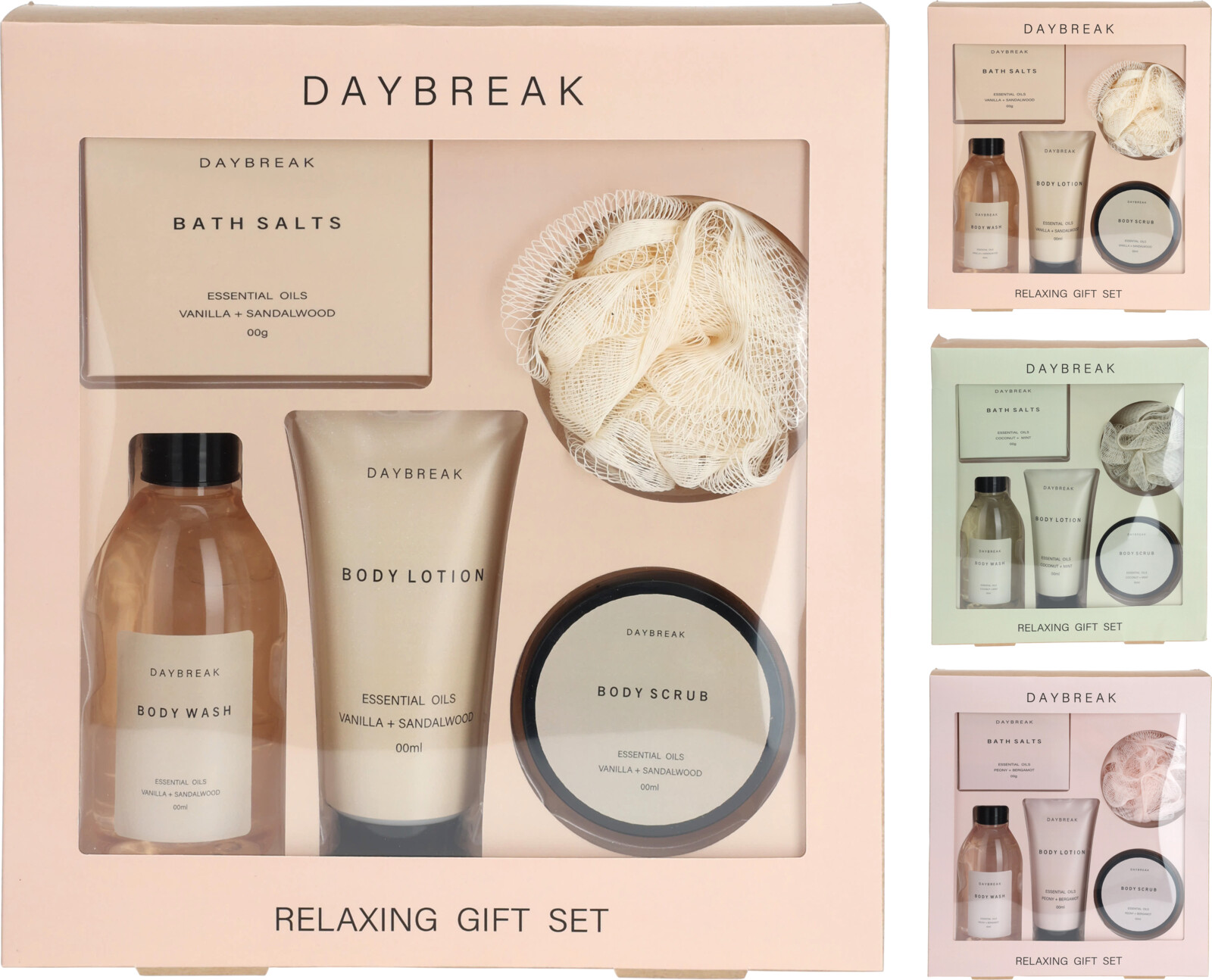 BATH SET 5PCS 3ASS CLR