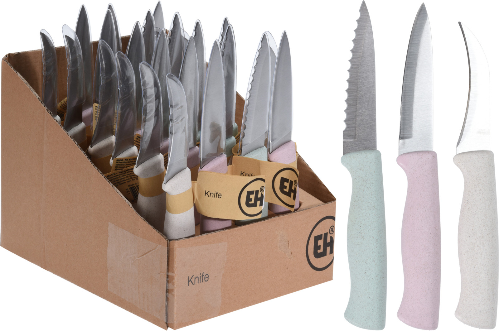 KNIFE STAINLESS STEEL 3ASS CLR