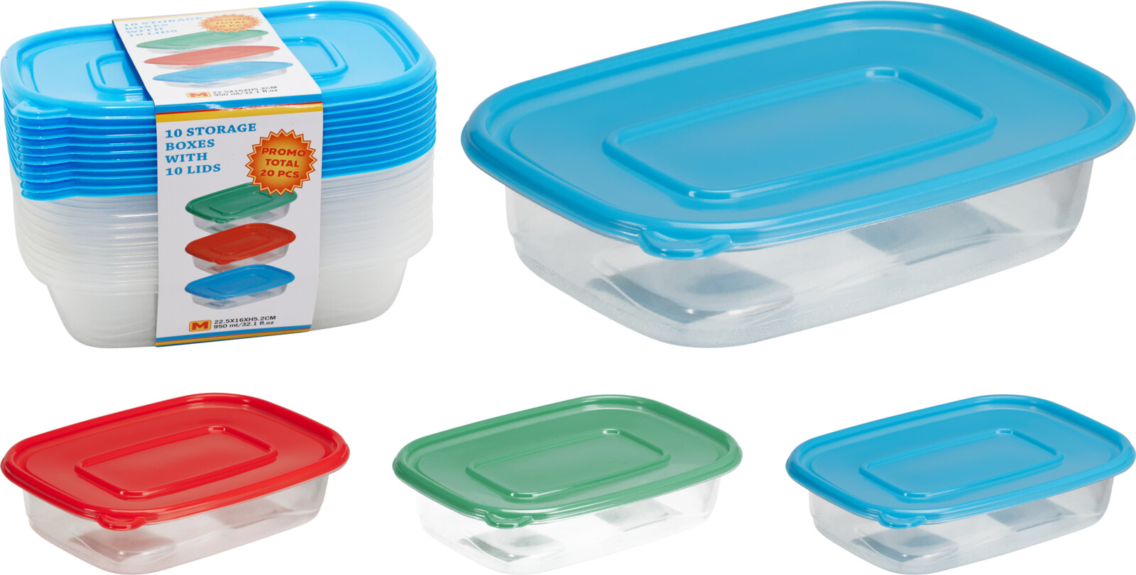 STORAGE BOX PP SET/10PCS