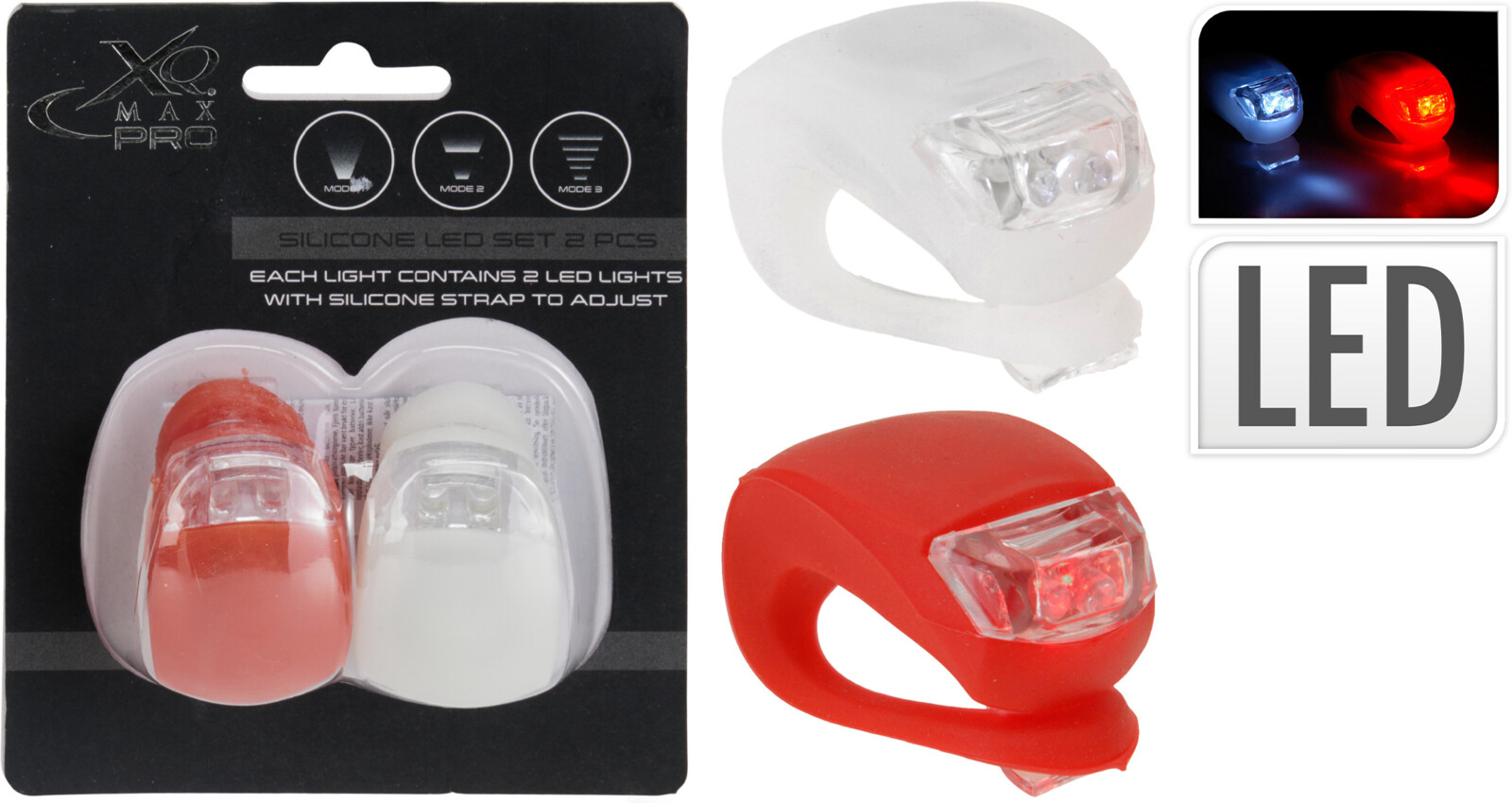 BICYCLE LIGHT SET 2PCS LED