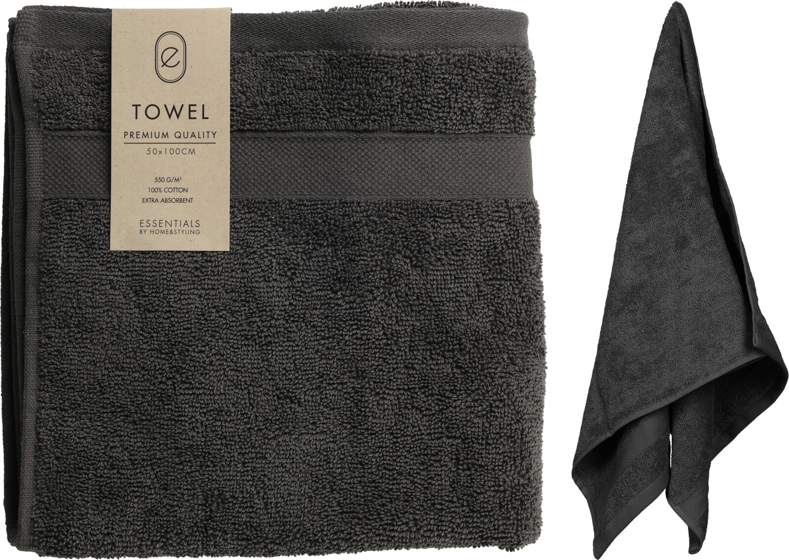 TOWEL 50X100CM ANTHRACITE