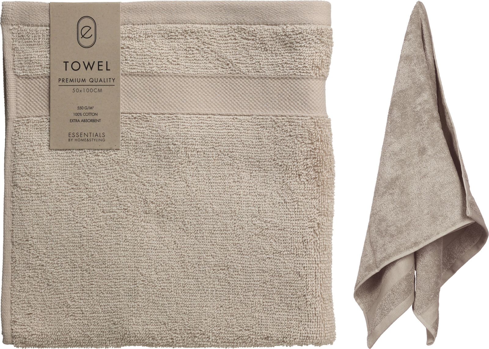 TOWEL 50X100CM SAND