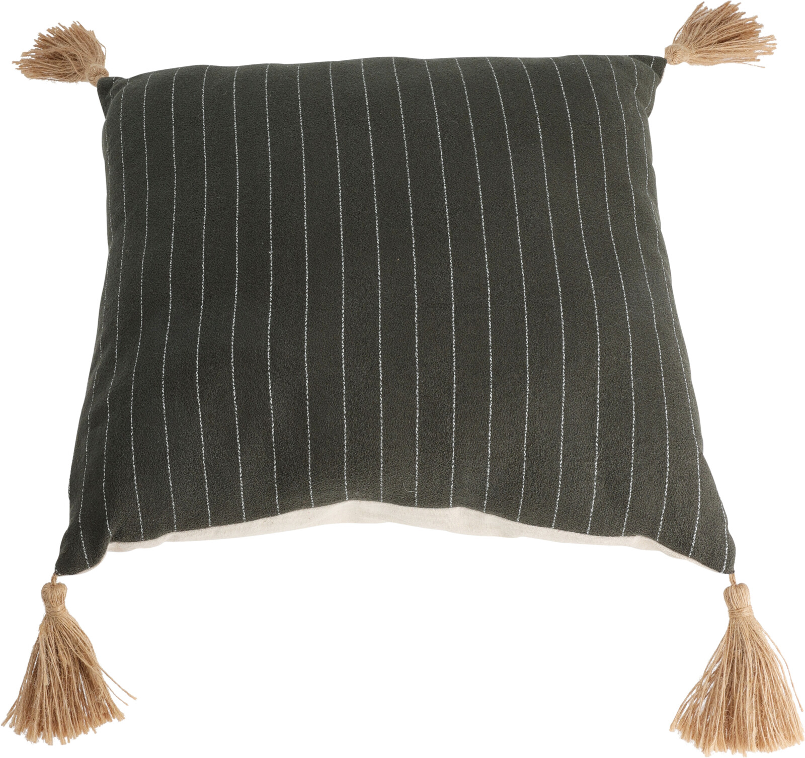 CUSHION 43X43CM WITH TASSELS