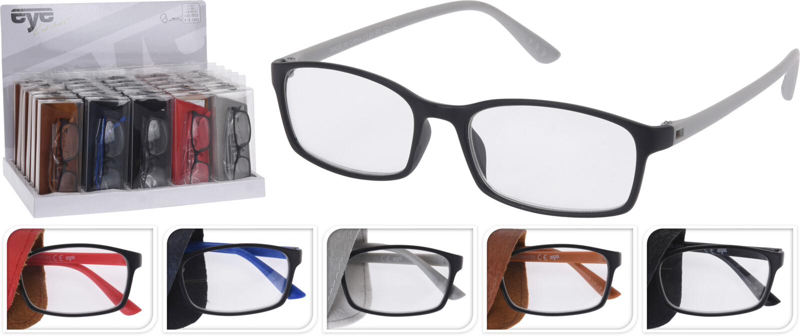 READING GLASSES IN POUCH 5ASS