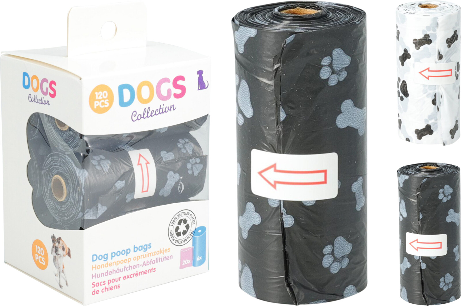 DOGGY POOH BAGS 120PCS