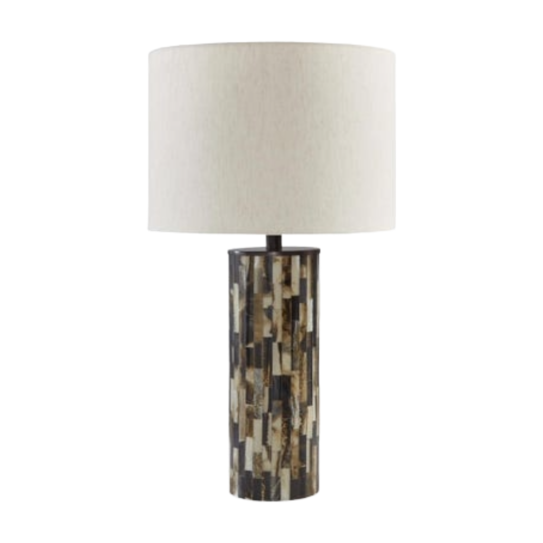LAMP TABLE ELLFORD BK/BR/CRM *PS