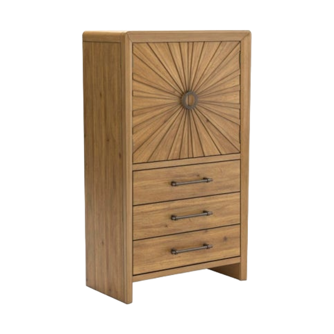 DOOR CHEST 2DR 3DRW TAKSTON BRN