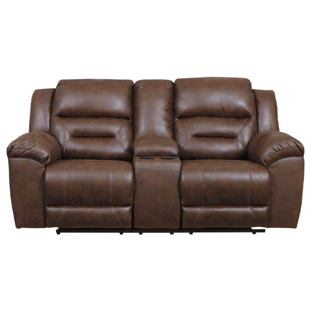 LOVESEAT RECLINE STNLND F/LTHCHO