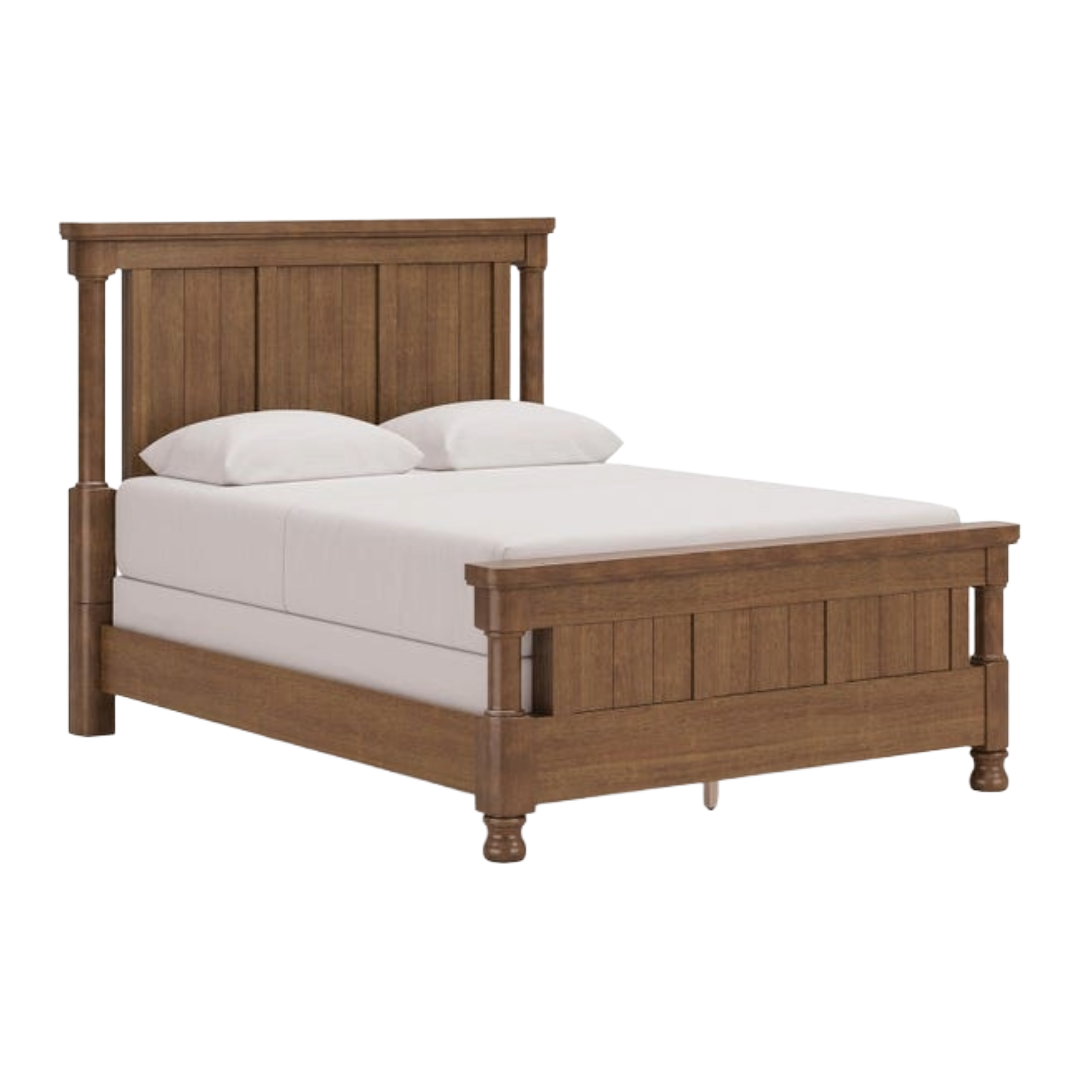 BED FRAME QUEEN CHADWORTH BROWN