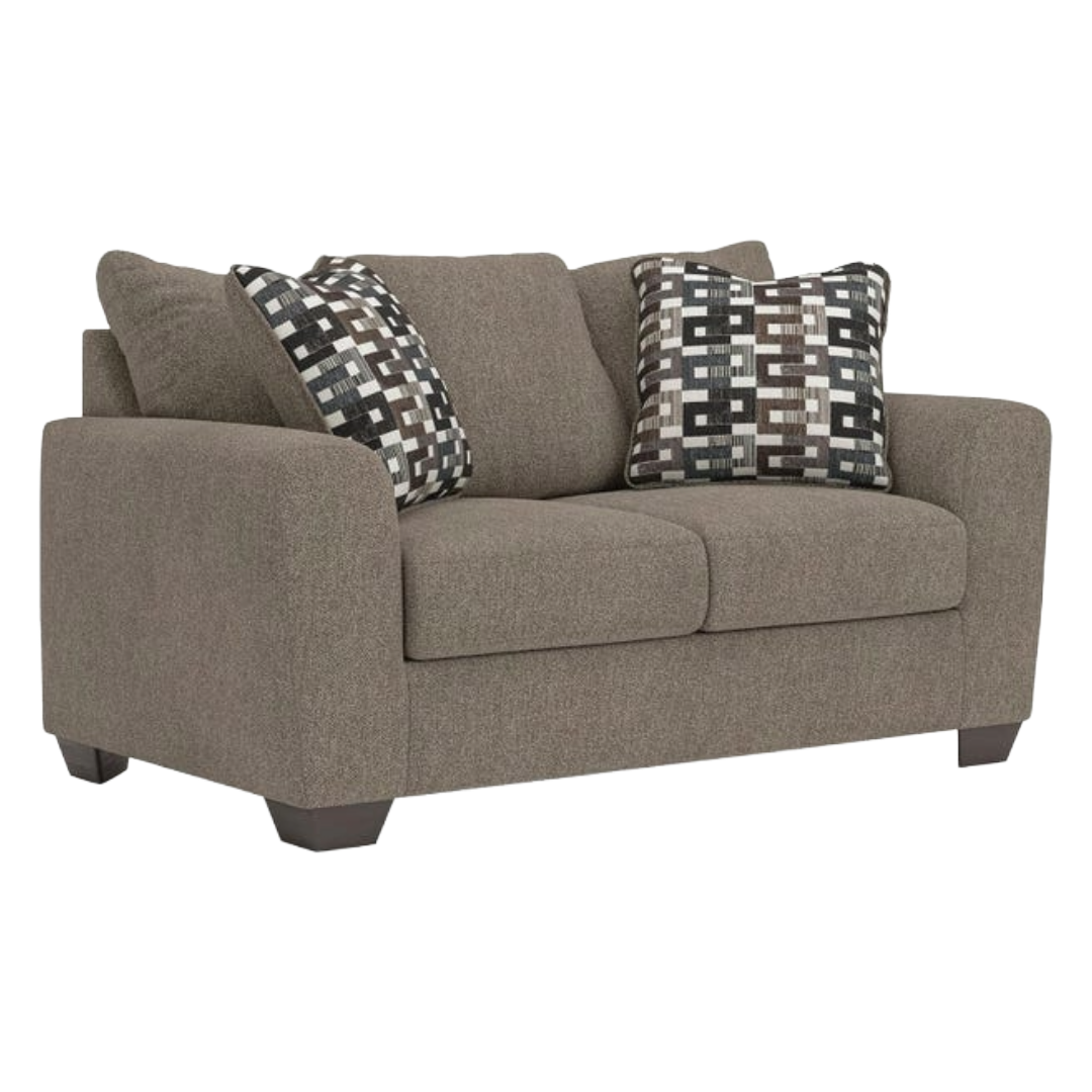 LOVESEAT TRISTAN-PEAKS SUEDE