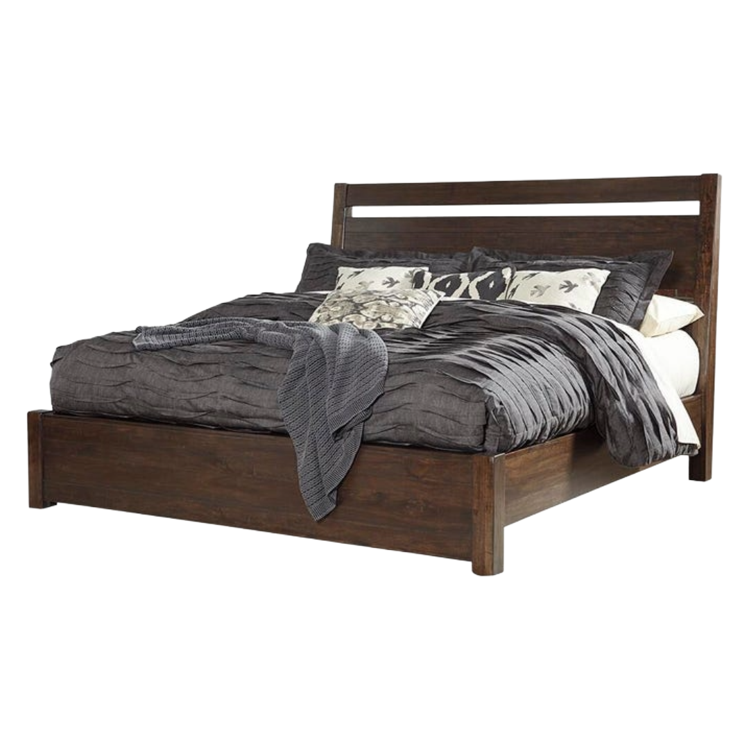 BED FRAME KING STARMORE BROWN