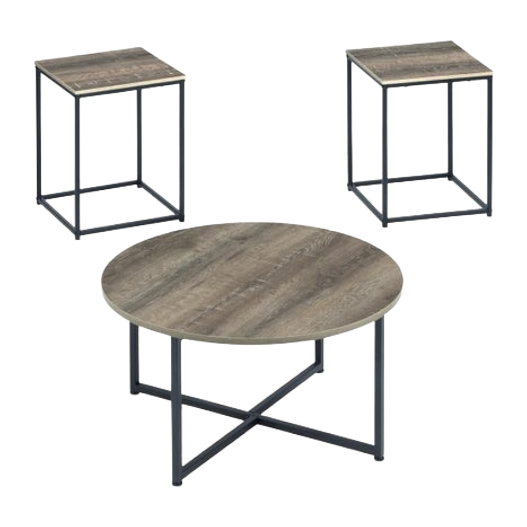 COFFEE TABLE 3PC WADEWORTH BRN