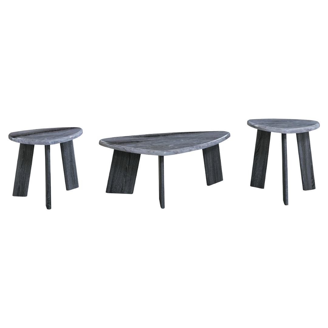 COFFEE TABLE 3PC BLUEBOND GRAY