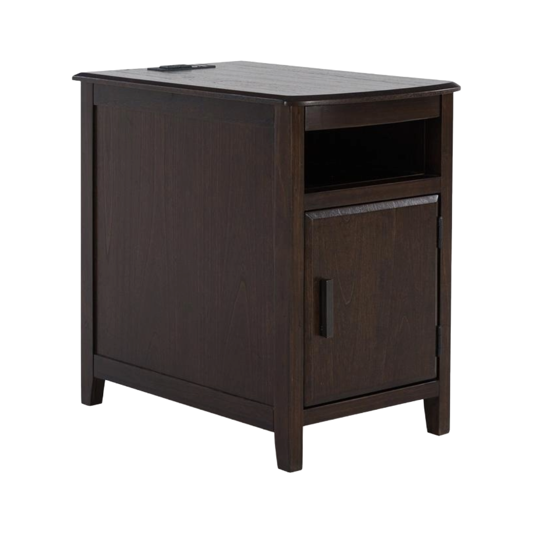TABLE END DEVONSTED DRK BRN *HB