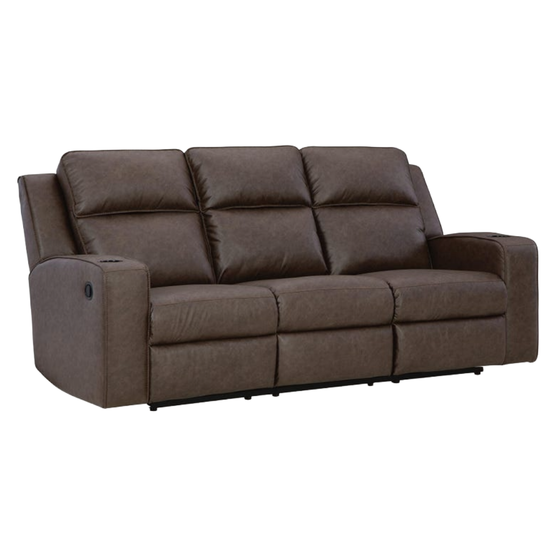SOFA RECLINE D/TBL LAVEN UMBR*PS