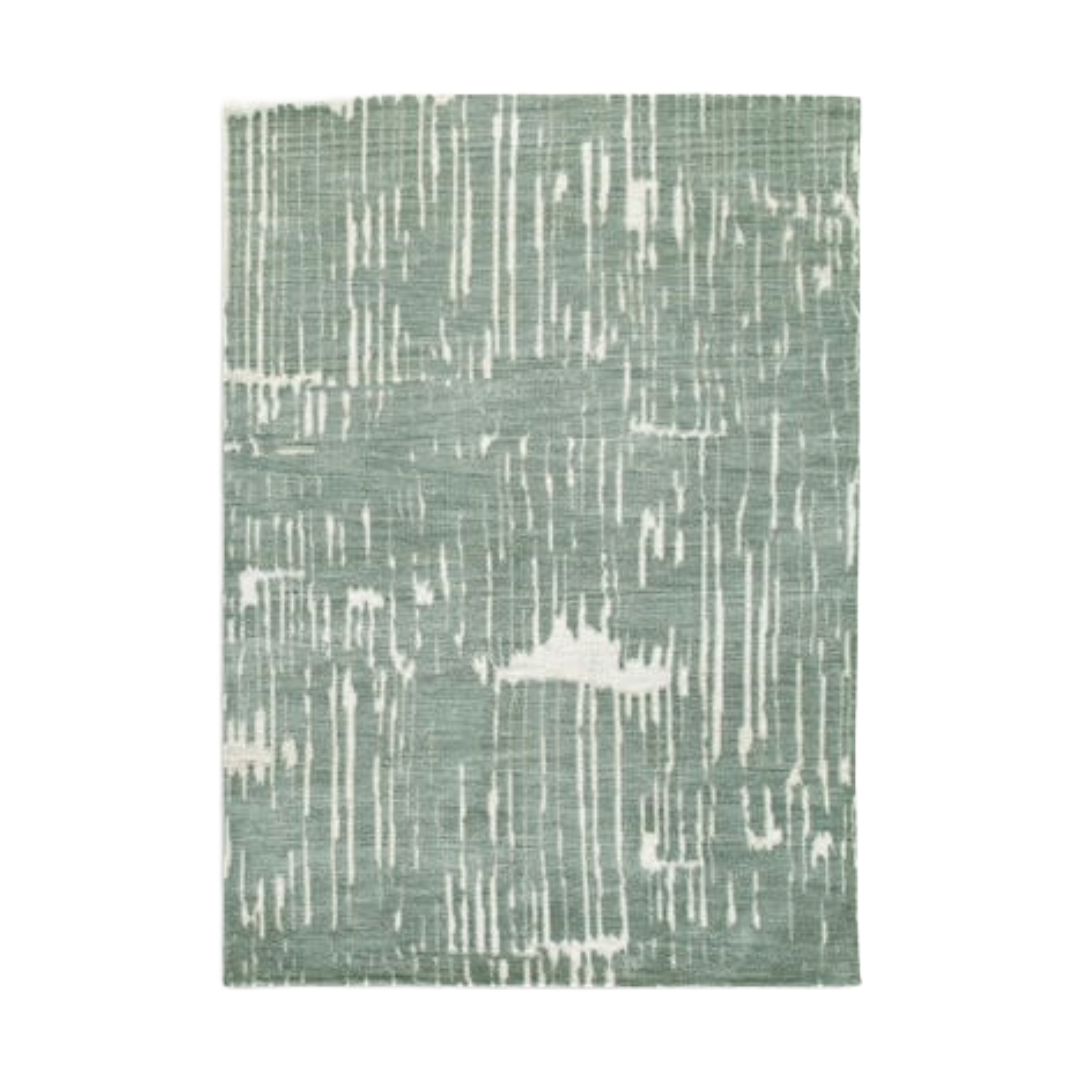 RUG MEDIUM CAYWORTH TEAL/WHT