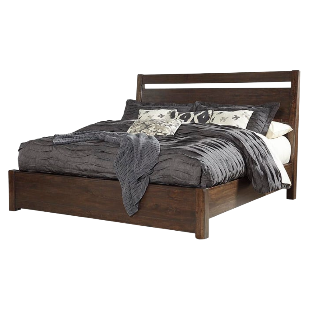 BED FRAME QUEEN STARMORE BROWN