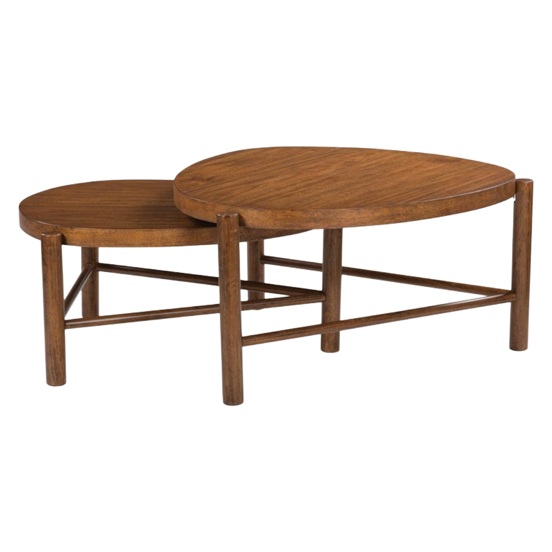 COFFEE TABLE 2PC ENGELHAUS BROWN