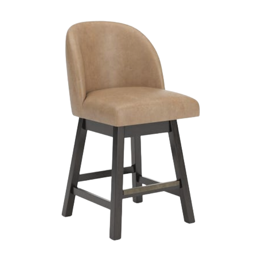 BARSTOOL SWIVEL NEYMORTON GY/BR