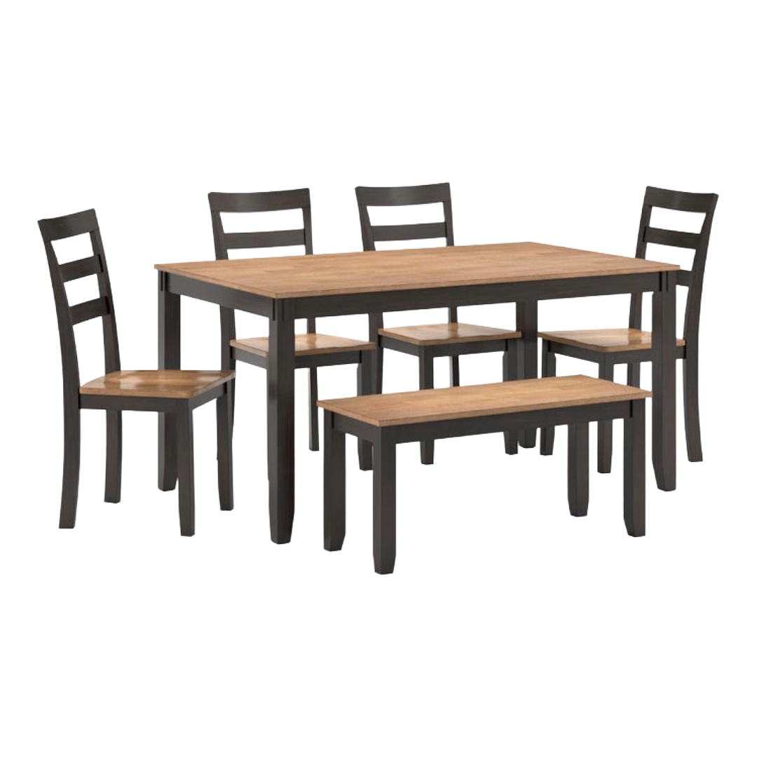 DINING SET W/4CHR+BENCH GSTHVN*P